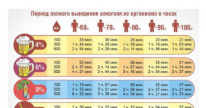 Как долго выходит алкоголь. Время выветривания алкоголя из организма человека