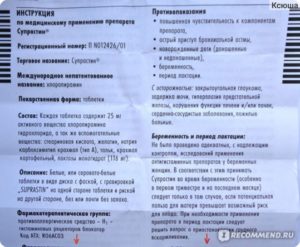 Супрастин на голодный желудок. Супрастин - инструкция по применению для детей и взрослых