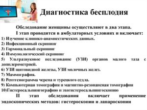 Первичная диагностика бесплодия: обследование при бесплодии у женщин, мужчин и какие нужно сдать анализы. Методы диагностики бесплодия