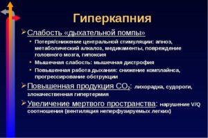 Гиперкапния: симптомы и лечение. Гиперкапния и ее влияние на организм