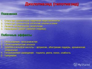 Дихлотиазид (dichlothiazidum): описание, способ применения, показания, противопоказания. Инструкция по применению дихлотиазид