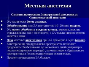 Куда делается эпидуральная анестезия. Эпидуральная анестезия как метод выбора при операциях на нижних конечностях