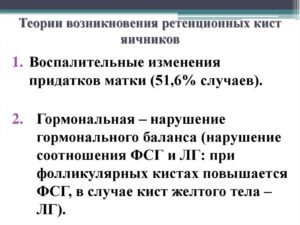 Ретенционное образование яичника. Ретенционное образование правого яичника