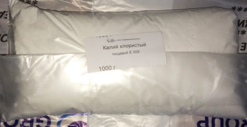 Хлорид калия применение в пищевой промышленности. Е508 – Хлорид калия. Голодовка и перекорм