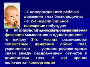 Когда у детей появляется зрение. Зрение новорожденных – этапы развития