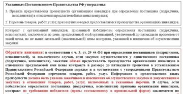 Порядок участия организаций инвалидов в закупках. Документы. Перечень товаров, работ, услуг, при закупке которых предоставляются преимущества организациям инвалидов