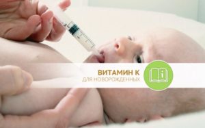 Дефицит витамина К у новорожденных – основная причина геморрагической болезни. Прививка витамина к в роддоме новорожденным