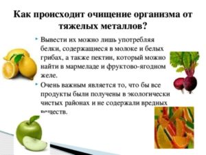 Какие продукты выводят металлы из организма. Как происходит лечение? средств для очищения печени от тяжелых металлов