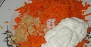 Салат из моркови со сметаной и чесноком. Какова польза моркови со сметаной Салат из моркови с чесноком и сметаной